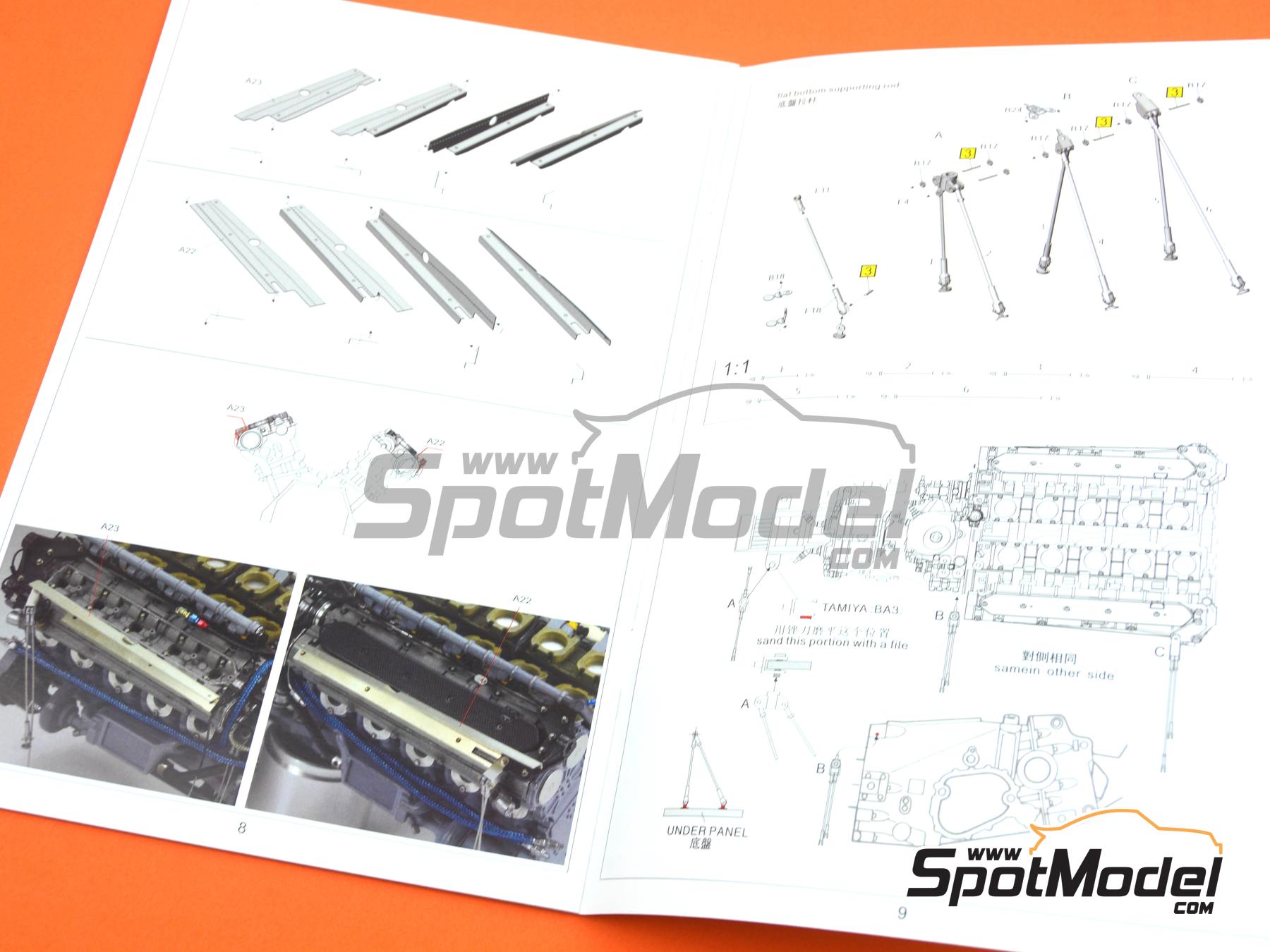 Top Studio MD29017: Detail up set 1/12 scale - Williams Top Studio MD29017: Detail up set 1/12 scale - Williams